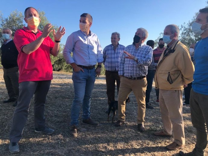 Visita a zonas afectadas por las tormentas
