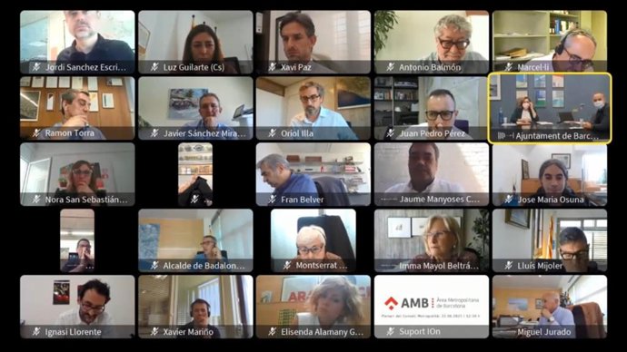 Pleno telemático del Consejo Metropolitano del AMB.