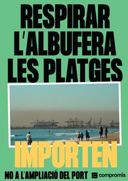 Campaña de Compromís contra la ampliación del Puerto