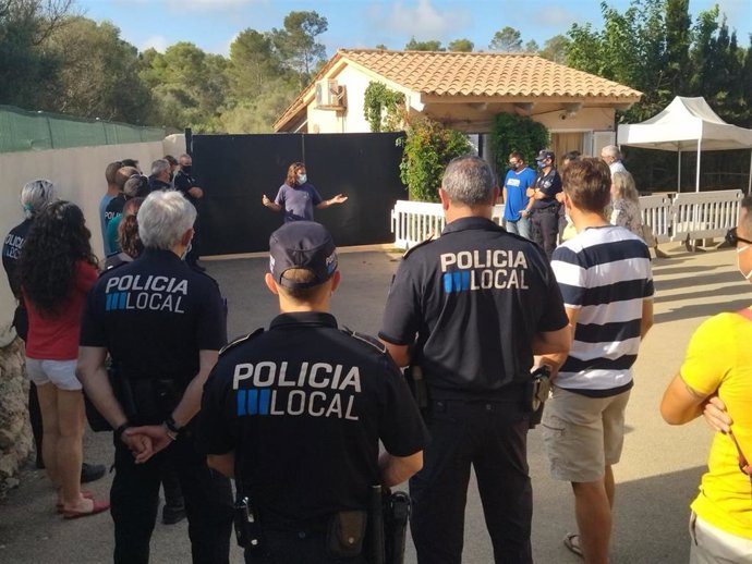 Policías Locales durante el curso organizado por el Instituto de Seguridad Pública de Baleares