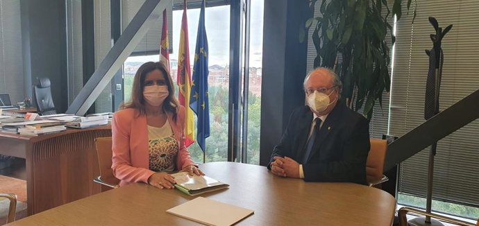 Amigo y Cabero, durante el encuentro hoy en el CES.