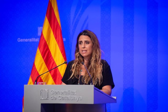 La portavoz del Govern de la Generalitat, Patrícia Plaja, en rueda de prensa