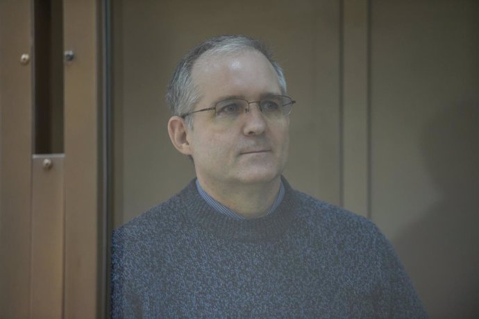 Archivo - March 14, 2019 - Moscow, Russia: Court hearing to extend the custody terms of Paul Whelan, citizen of United Kingdom, Ireland, Canada and the USA charged with espionage, in the Moscow City Court, which is due to consider the attorney's complai