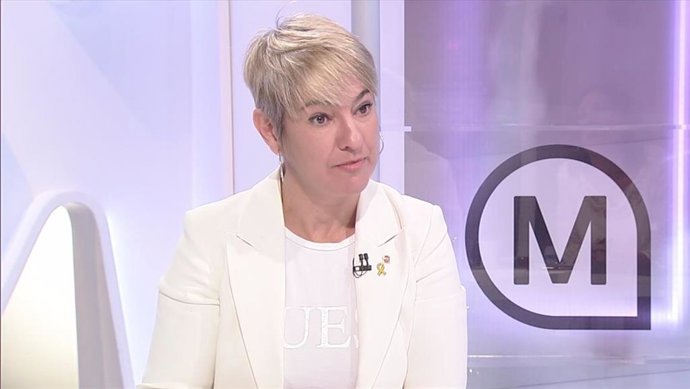 La consellera de Justicia, Lourdes Ciuró, en una entrevista en TV3.