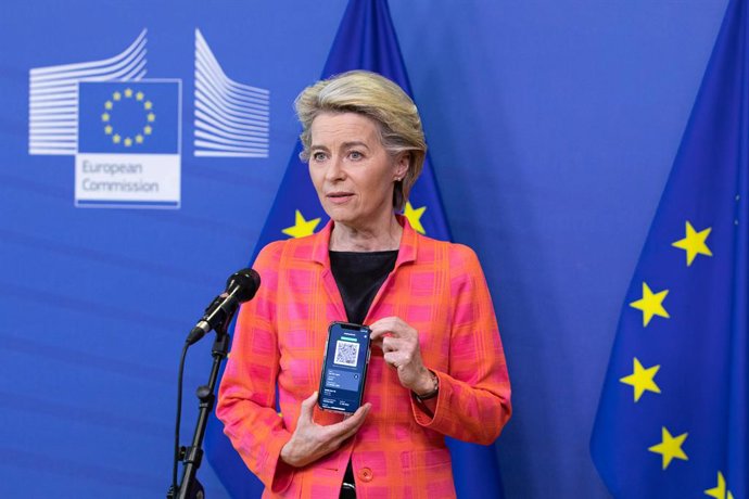 La presidenta de la Comisión Europea, Ursula von der Leyen