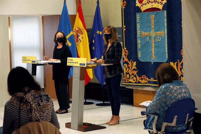 Rueda de prensa de Melania Álvarez y Ana Cárcaba para dar cuenta de los acuerdos del Consejo de Gobierno.