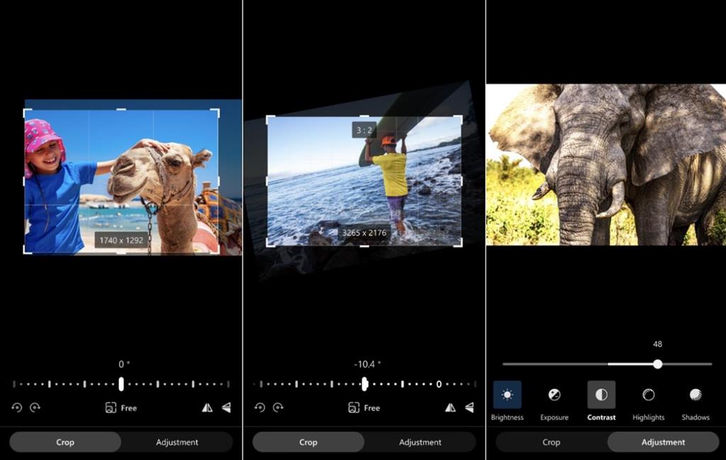 Microsoft OneDrive adds editing tools to crop, rotate and adjust the light and color of images