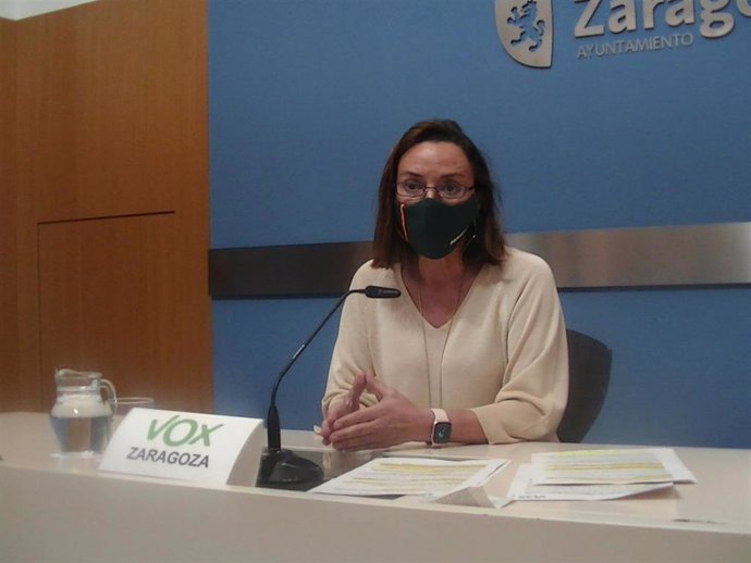 La concejal de VOX en Zaragoza Carmen Rouco.