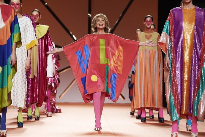 Archivo - Mila Ximénez cuando desfiló para Agatha Ruiz de la Prada en la MBFW