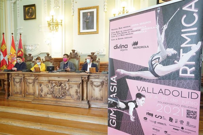 Presentación de los campeonatos de Gimansia Rítmica que acogerá Valladolid en los próximos nueve días.