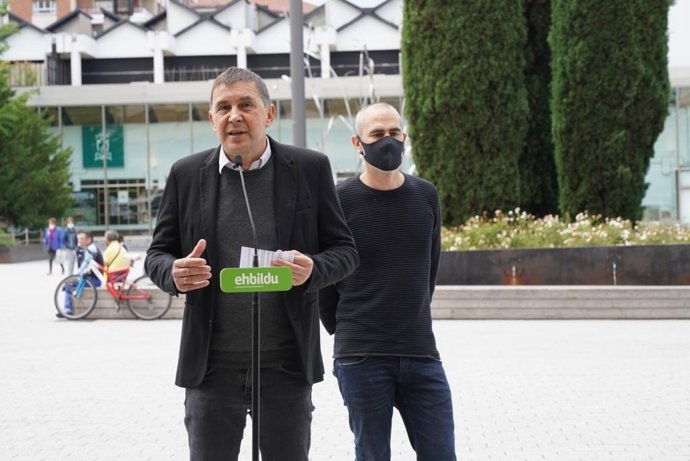 El coordinador de EH Bildu, Arnaldo Otegi, en una comparecencia en Vitoria