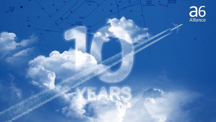 La Alianza A6, confundada por Enaire, reafirma su compromiso con el Cielo Único Europeo en su décimo aniversario.