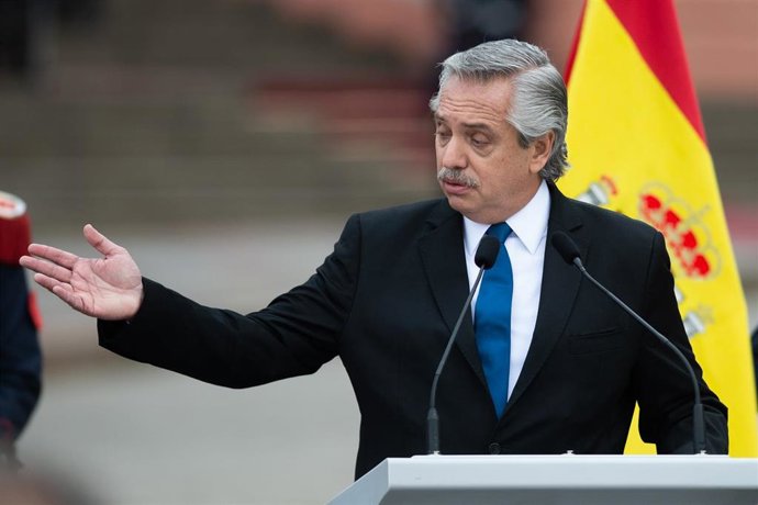 El presidente de Argentina, Alberto Fernández