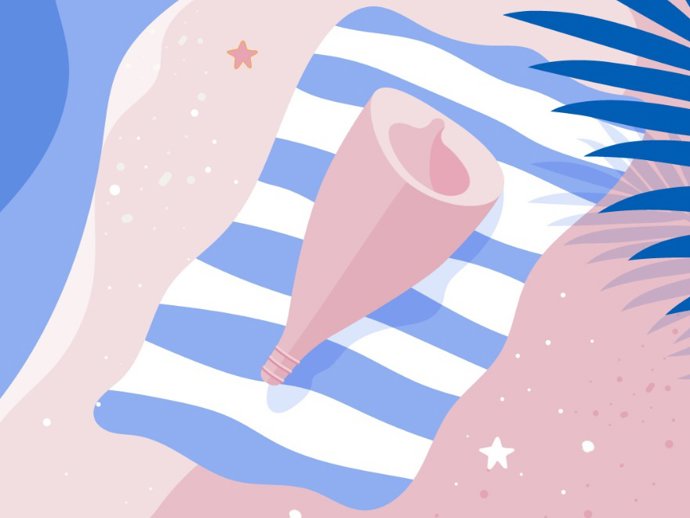 La copa menstrual es una gran alternativa al uso de compresas o tampones, más que nunca en verano