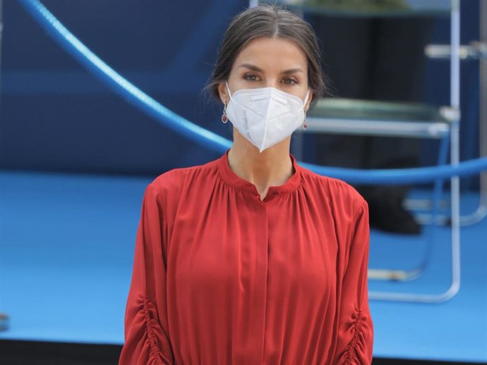 La Reina Letizia ha presidido el acto con motivo de la festividad del patrón de la Policía Municipal, San Juan Bautista