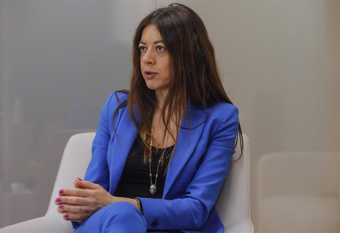 La consellera de Innovación, Universidades, Ciencia y Sociedad Digital de la Generalitat Valenciana, Carolina Pascual, durante una entrevista a Europa Press. 