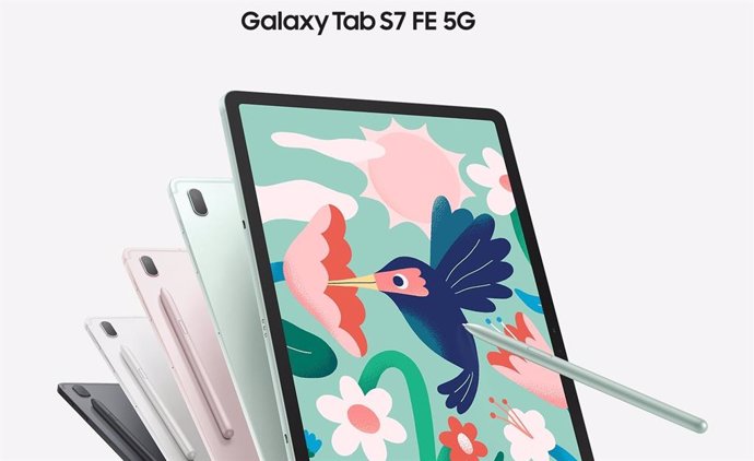 La tableta Galaxy Tab S7 FE de Samsung.