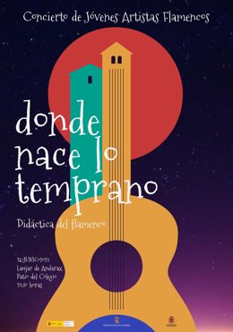 Cartel del recital 'Donde nace lo temprano'