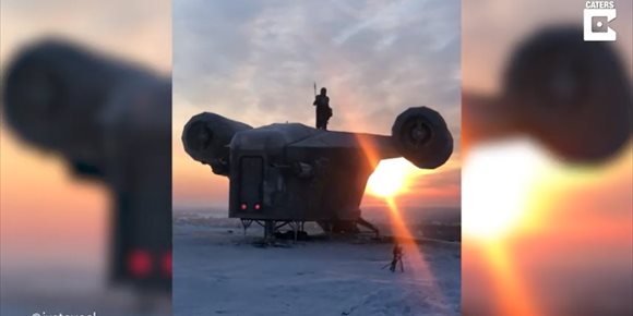 1. Fans de Star Wars crean una increíble réplica de la nave espacial mandaloriana