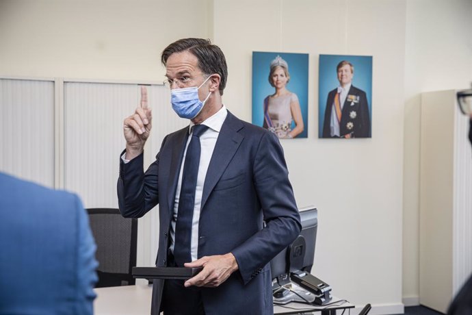 24 June 2021, Belgium, Antwerp: Netherlands' Prime Minister Mark Rutte attends the opening of a new office of the Consulate-General of the Netherlands in Antwerp. Photo: Wim Kempenaers/BELGA/dpa