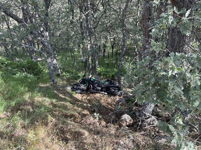 Motocicleta accidentada