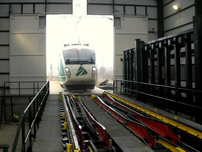 Cambio de ancho de vía de Talgo