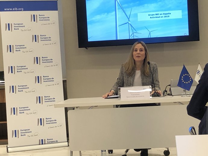 Archivo - La vicepresidenta del BEI, Emma Navarro.