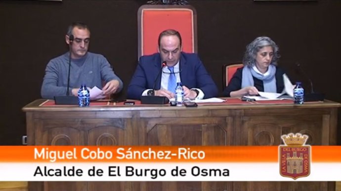 Imagen de archivo de Martín Navas y Miguel Cobo, en un acto del Ayuntamiento de El Burgo.