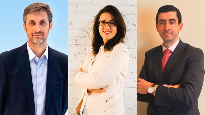 Archivo - Segor Teclesmayer, Irene Sáenz de Santa María y Rafael Cavanillas, nuevas incorporaciones ejeccutivas en la empresa Izertis.