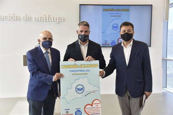 El vicepresidente primero y diputado de Desarrollo Económico y Social, Juan Carlos Maldonado, durante la presentación de segunda edición de la campaña #UnidosPorMálaga