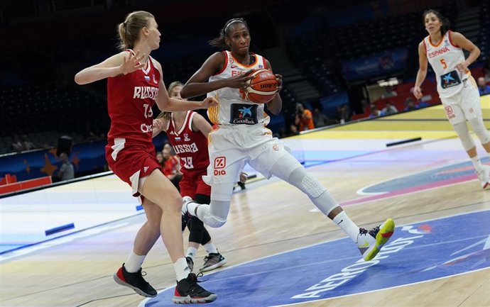 Archivo - Ndour en el España - Rusia del Eurobasket 2019