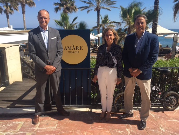 El presidente de la Asociación de Empresarios Hoteleros de la Costa del Sol (Aehcos), José Luque, en Marbella