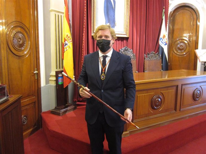 Ignacio Gragera, tras ser elegido alcalde de Badajoz