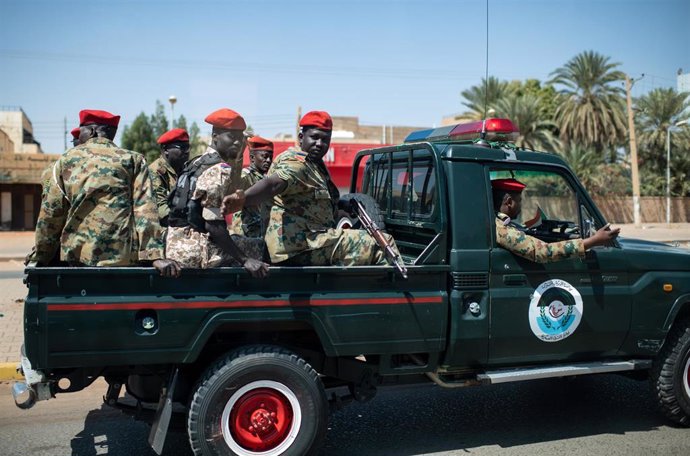Archivo - Militares sudaneses