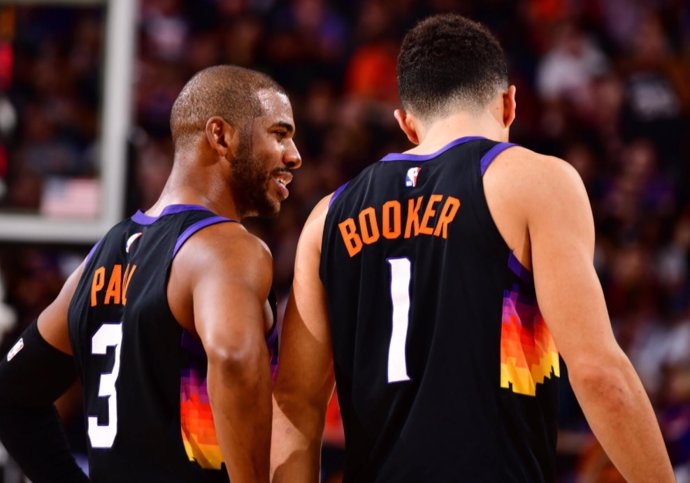 Chris Paul y Devin Booker (Phoenix Suns)