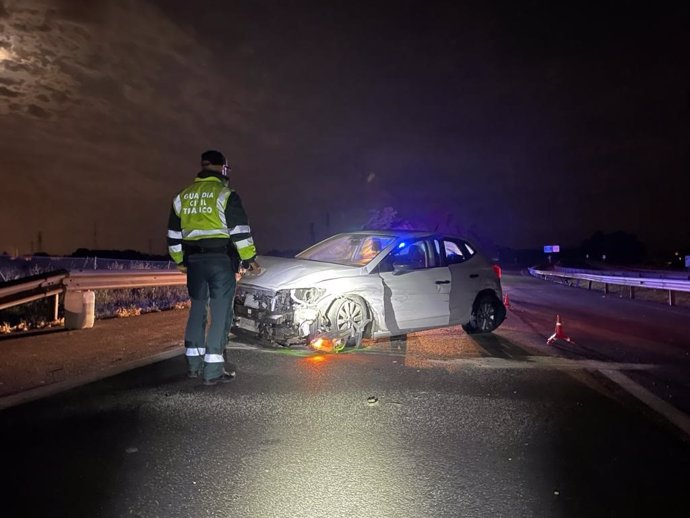 Accidente de tráfico en la AP-15 en Orkoien