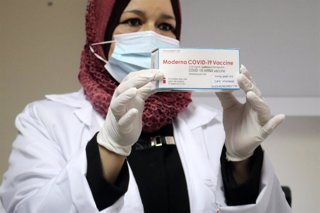 Archivo - Vacuna de Moderna en un centro médico de Belén (Cisjordania)