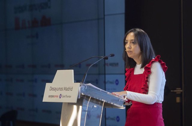 La delegada del Gobierno en la Comunidad de Madrid, Mercedes González, protagoniza un Desayuno Informativo de Europa Press en el Auditorio Meeting Place, a 28 de junio de 2021, en Madrid (España).