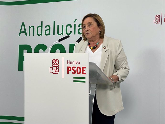 La coordinadora de la Comisión Gestora del PSOE de Huelva y diputada nacional, María Luisa Faneca.