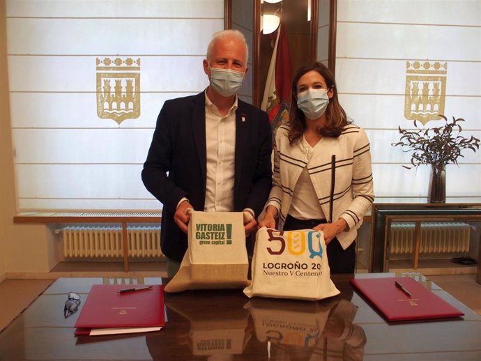 Logroño y Vitoria firman un convenio de colaboración para la promoción turística cruzada