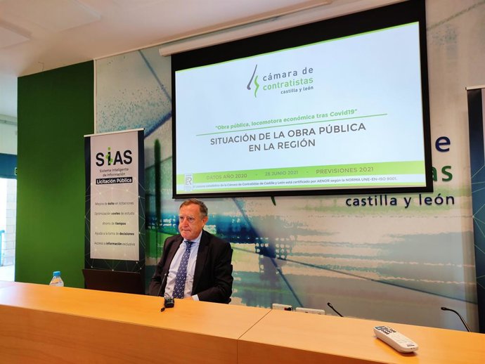El presidente de la Cámara de Contratistas de Castilla y León, Enrique Pascual.