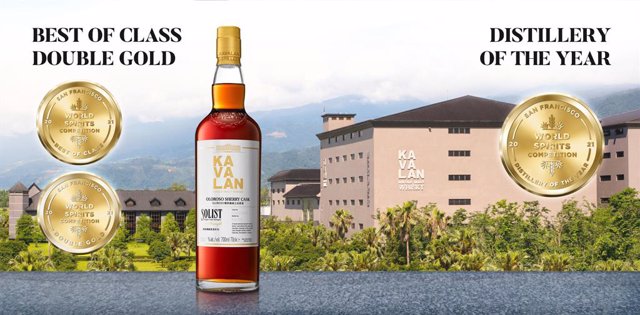 Kavalan named Distillery of the Year and its Solist Oloroso Sherry wins Best Other Single Malt