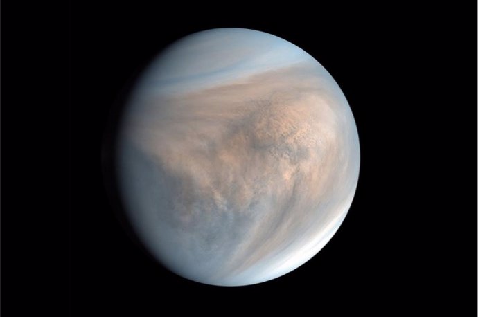Archivo - Imagen del planeta Venus obtenida por la nave espacial japonesa Akatsuki en 2016, donde se aprecian claramente sus nubes