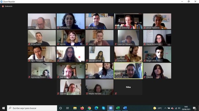Formación online de la Conselleria de Asuntos Sociales para los jóvenes que participan en proyectos del Cuerpo Europeo de Solidaridad de todo el Estado.