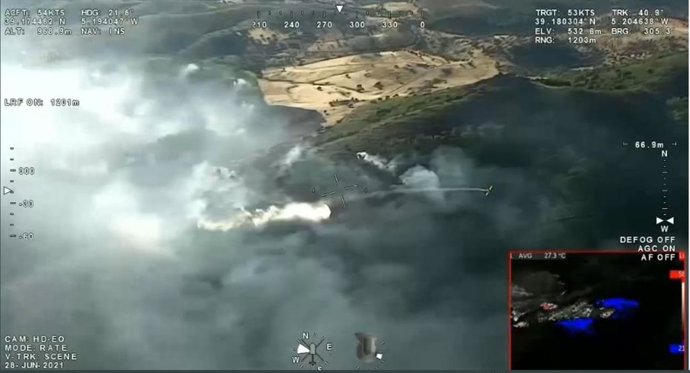 Incendio en Talarrubias