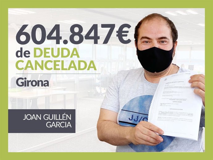 : Joan Guillén, exonerado con Repara Tu Deuda con la Ley de Segunda Oportunidad. 