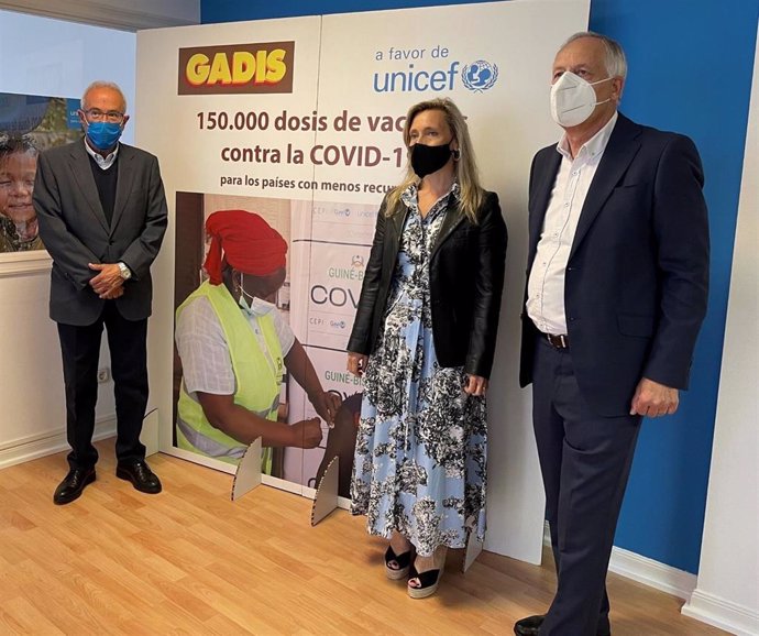 Gadis colabora con Unicef para enviar 150.000 vacunas contra la Covid-19 a países con menos recursos.