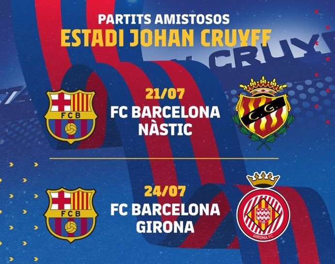 El Bara de la temporada 2021/22 arranca la pretemporada con dos partidos amistosos en el Estadi Johan Cruyff, ante Nstic y Girona