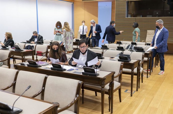 El secretario primero del Congreso y diputado de ECP, Gerardo Pisarello a su llegada a una Comisión de Asuntos Exteriores en el Congreso de los Diputados, a 29 de junio de 2021, en Madrid, (España). El objetivo de esta sesión, entre otras cuestiones, es