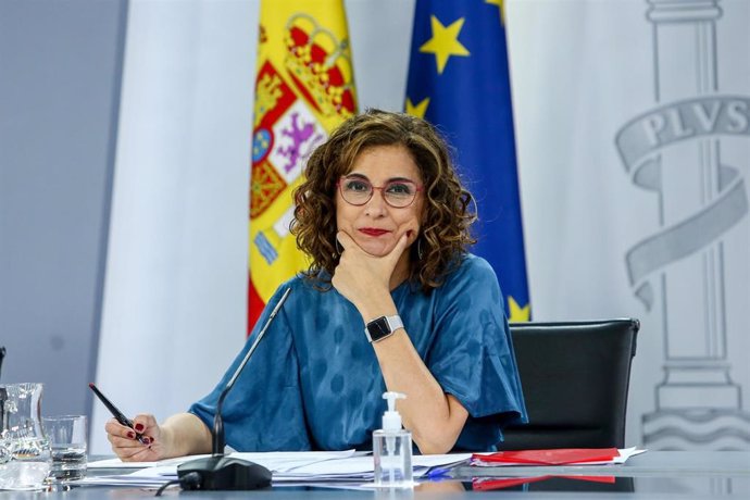 La ministra Portavoz, María Jesús Montero, comparece tras la reunión del Consejo de Ministros en Moncloa, a 29 de junio de 2021, en Madrid (España).